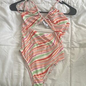 Striped Multicolor Bodysuit from Princess Polly